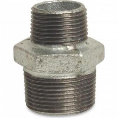 Zeskant Verloopnippel - Fig.245 - Staal verzinkt - buiten/buiten - 1/4" x 1/8"