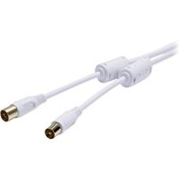 Vivanco Antenne, Satelliet Aansluitkabel 10 m Wit - thumbnail