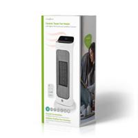 Keramische PTC-Ventilatorkachel | 1400 / 2000 W | 2 Verwarmingsmodi | Instelbare thermostaat | Draait automatisch | Oververhittingsbeveiliging | Omvalpreventie | Afstandsbediening | Timer - thumbnail