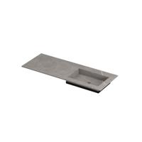 INK Post Wastafel Keramische Slab Envelop Bak Rechts Zonder Kraangat - 1200x450x10 mm - Armani Grey Mat - thumbnail