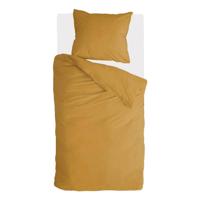 Walra Vintage Cotton Dekbedovertrek 140 x 220/240 cm - Honing mosterd - thumbnail