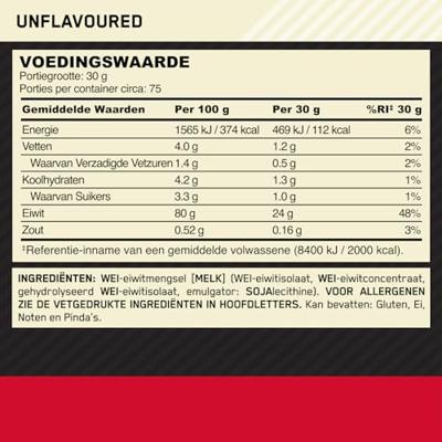Gold Standard 100% Whey Protein | Optimum Nutrition | 2270g