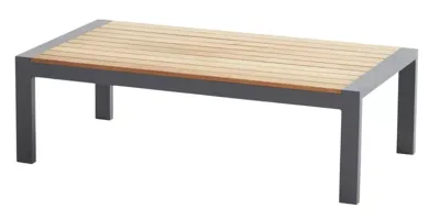 Ginger coffee table Anthracite teak 120 X 64,5 X 37 cm. | 4 Seasons Outdoor