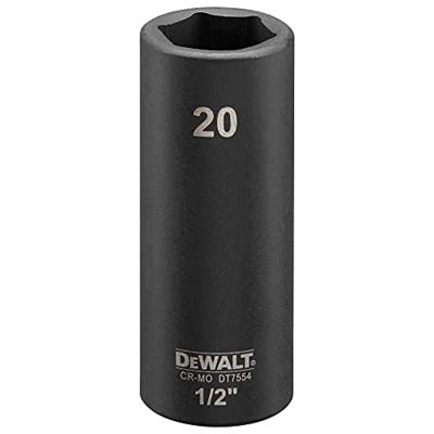 DeWalt Accessoires Impact dop 20mm 1/2" (Lang - 78mm) - DT7554-QZ
