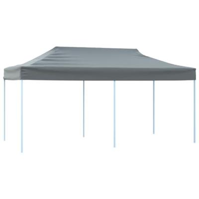 Partytent pop-up inklapbaar met zijwanden 3x6 m antraciet