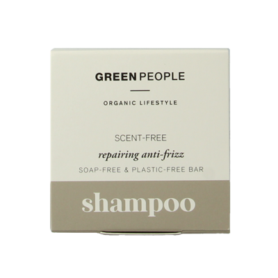 Green People Shampoo bar scent free repairing anti frizz 50 Gram