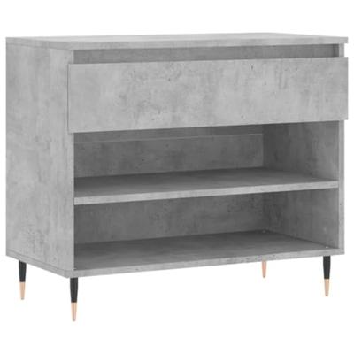 VidaXL Schoenenkast 70x36x60 cm bewerkt hout betongrijs VidaXL Schoenenkast 70x36x60 cm bewerkt hout betongrijs