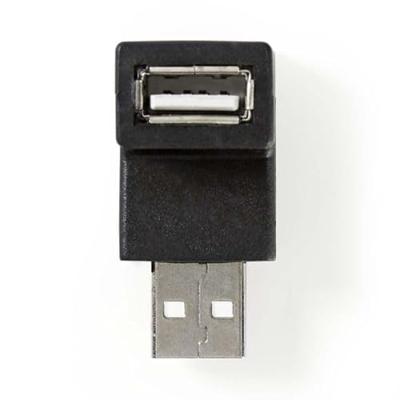 Nedis USB-A Adapter | USB 2.0 | USB-A Male | USB-A Female | 480 Mbps | Rond | Vernikkeld | PVC | Zwart | Doos - CCGB60930BK Nedis USB-A Adapter | USB 2.0 | USB-A Male | USB-A Female | 480 Mbps | Rond | Vernikkeld | PVC | Zwart | Doos - CCGB60930BK