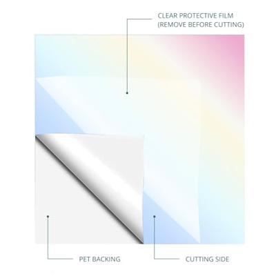 LOKLiK • permanent zelfklevend vinyl holografisch roze 30,5x90cm