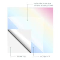 LOKLiK • permanent zelfklevend vinyl holografisch roze 30,5x90cm - thumbnail