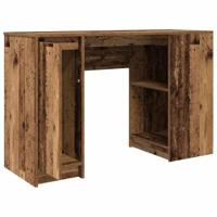Bureau 120x42x76 cm spaanplaat oud hout - thumbnail