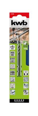 kwb 258625 HSS Metaal-spiraalboor 2.5 mm Gezamenlijke lengte 57 mm M2 DIN 338 Cilinderschacht 1 stuk(s)