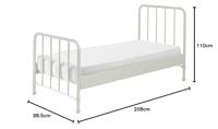 Vipack bed Bronxx - wit - 90x200 cm - thumbnail