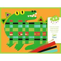 Papieren weefset - DJECO meerkleurig - thumbnail