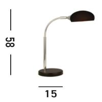 Searchlight Design tafellampAstro zwart - EU3086-1BK - thumbnail
