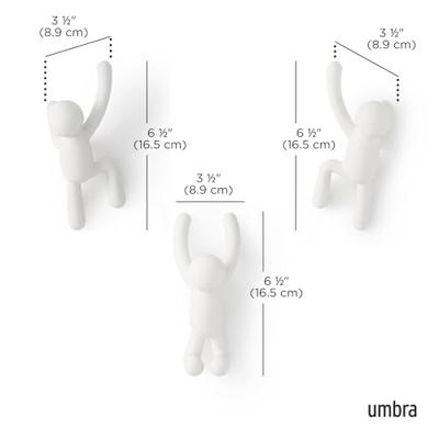 Umbra Buddy handdoekhaak 8x8x16.5cm Kunststof Wit 318165-660