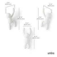 Umbra Buddy handdoekhaak 8x8x16.5cm Kunststof Wit 318165-660 - thumbnail