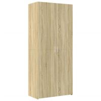 Hoge kast 80x42,5x185 cm bewerkt hout sonoma eikenkleurig - thumbnail