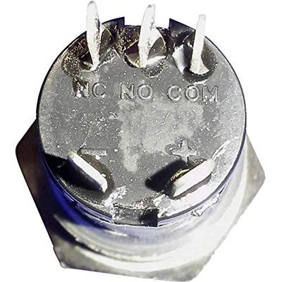 Renkforce RF-4707814 Belknop 1-voudig RVS, Wit 24 V DC/ 2 A, 24 V AC/ 1 A