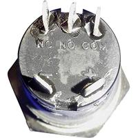 Renkforce RF-4707814 Belknop 1-voudig RVS, Wit 24 V DC/ 2 A, 24 V AC/ 1 A - thumbnail