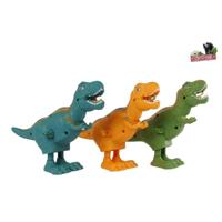 Lopende T-Rex dino opwindbaar 16cm - thumbnail