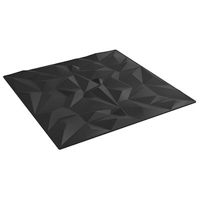 VidaXL 12 st wandpanelen amethist 3 m² 50x50 cm xps zwart