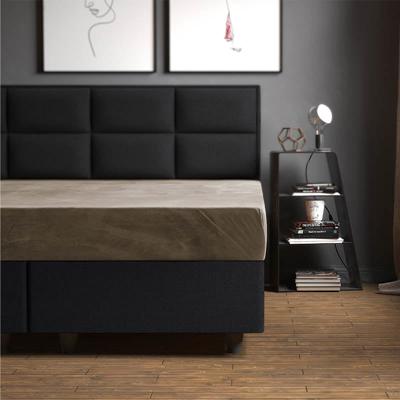 Sleeptime Velvet Hoeslaken Taupe 140 x 200 cm