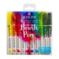 Talens brushpennen Ecoline heldere kleuren 10 stuks - thumbnail