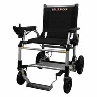 SplitRider Elektrische opvouwbare rolstoel (12 kg) | Rolstoel met joystick | Zwart | Geschikt voor het vliegtuig | e-AS0001 | e-Ability - thumbnail