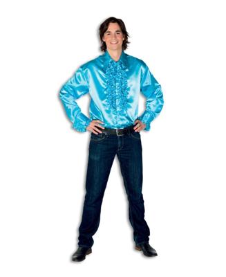 Ruche blouse turquoise