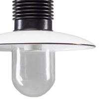 KS Verlichting Veranda hanglampAmpere zwart met retro wit - 1187 - thumbnail