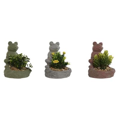Decoratieve plant Home ESPRIT Polyethyleen Cement Kikker 9 x 9 x 13 cm (3 Stuks) Decoratieve plant Home ESPRIT Polyethyleen Cement Kikker 9 x 9 x 13 cm (3 Stuks)