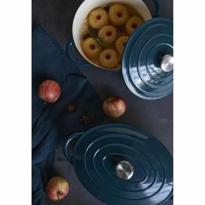 BAUMALU braadpan 24 cm - Ronde vorm - Blauwgroen