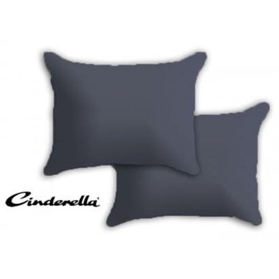Cinderella kussenslopen basic 2 stuks antraciet