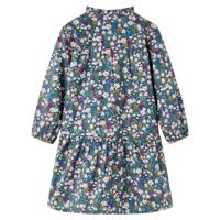 Kinderjurk met lange mouwen 116 donkerblauw - thumbnail