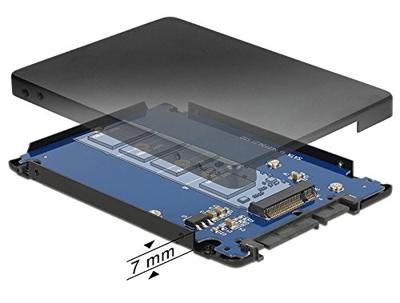 DeLOCK SATA 22 Pin naar M.2 NGFF 2.5" serial-ata controller