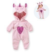 Corolle roze eenhoorn pyjama voor poppen van 36cm, 2dlg. - thumbnail