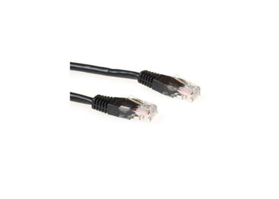 ACT Zwarte 20 meter U/UTP CAT6 patchkabel met RJ45 connectoren