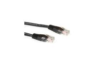 ACT Zwarte 20 meter U/UTP CAT6 patchkabel met RJ45 connectoren - thumbnail