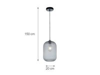 ECO-Light Ashford I-ASHFORD-S20 GR Hanglamp E27 Grijs - thumbnail