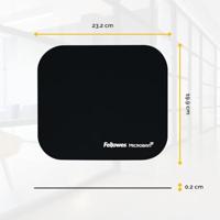 Fellowes Muismat Microban zwart - thumbnail