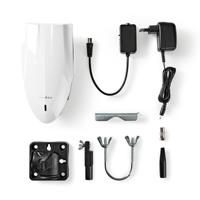 Nedis ANOR5002BK700 Hdtv-antenne Voor Buiten 0 - 50 Km Versterking 40 Db Fm / Vhf / Uhf Wit - thumbnail