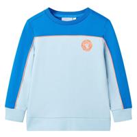 VidaXL Kindertrui 116 felblauw en lichtblauw - thumbnail