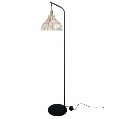 Vloerlamp DKD Home Decor Zwart Metaal Bruin Rotan (40 x 40 x 160 cm) Vloerlamp DKD Home Decor Zwart Metaal Bruin Rotan (40 x 40 x 160 cm)