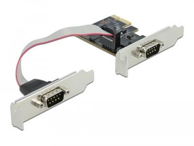 Delock 90001 PCI Express x1-kaart naar 2 x seriële RS-232