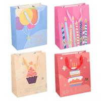 Geschenktas birthday cake 32x26cm - thumbnail