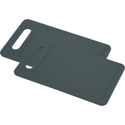 Cosy snijplank Fresco, ft 25 x 14 x 0,6 cm, grijs, set van 2 stuks