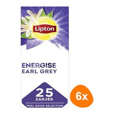 Lipton - Feel Good Selection Earl Grey Thee - 6x 25 zakjes Lipton - Feel Good Selection Earl Grey Thee - 6x 25 zakjes