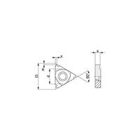 Promat/Tecwerk Wisselplaat | 16ER125 ISO PK30 | rechts | uitwendig draaien - 4000604885 - thumbnail