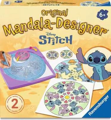 Ravensburger - Mandala Designer - Stitch - Tekenen - Creatieve hobby - Sjablonen - Disney - Leeftijd 6+ - 12028015